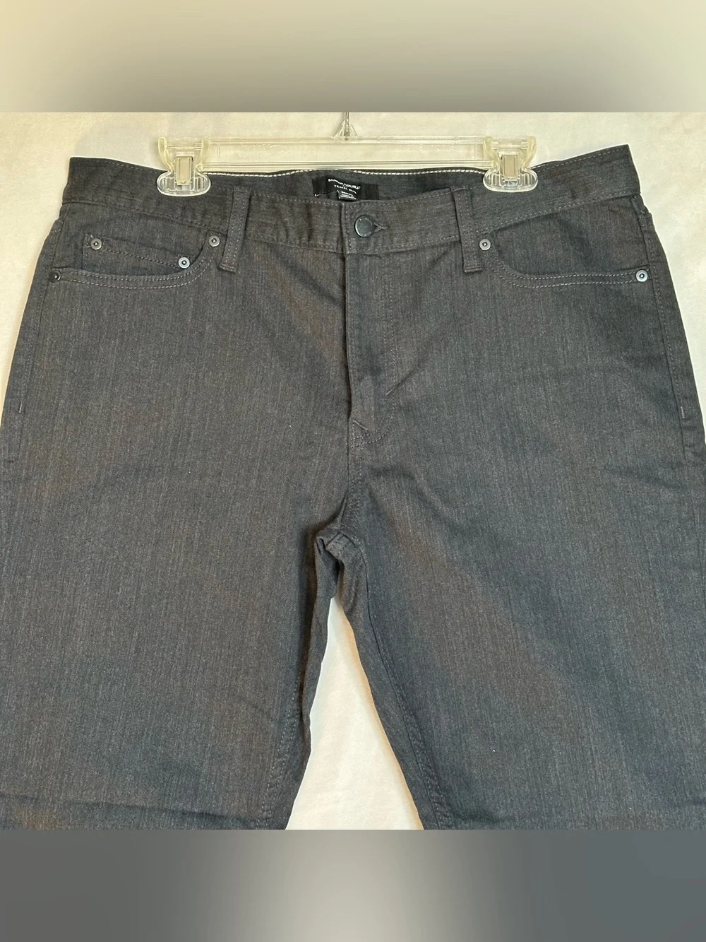 Banana Republic Travel Slim Jeans 36x29 Black Stretch Denim  Charcoal S/599242